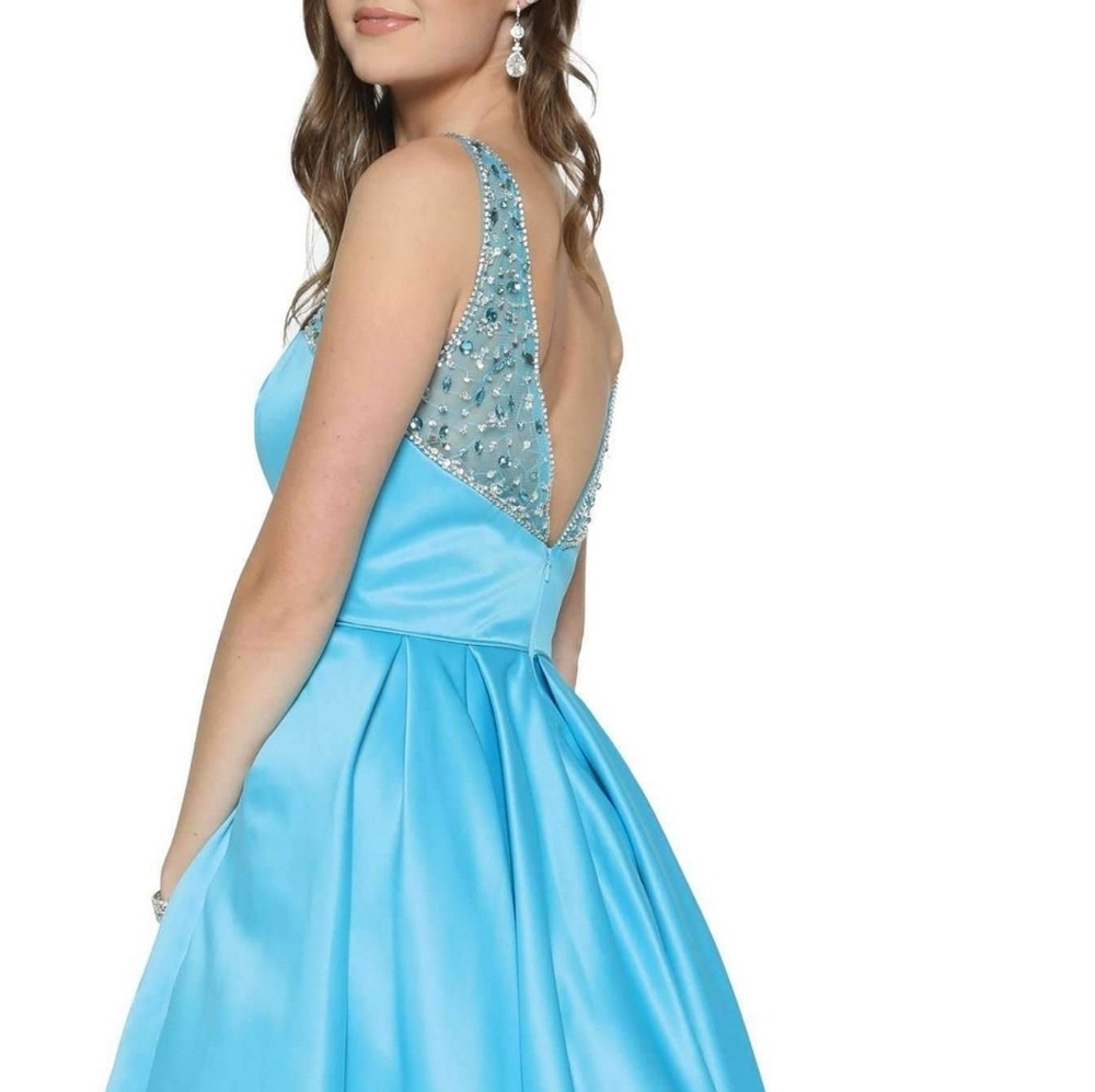 Short formal gown,evening homecoming prom dress - Picture 7 of 8